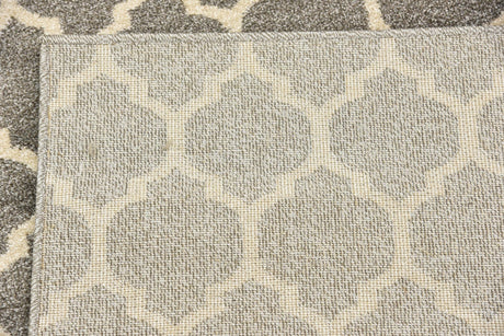 Dark Gray 2' 7 x 8' Trellis Runner Area Rug Geometric Modern Unique Durable Easy Clean Carpet for Contemporary Interior Design for Sale at Rug Engine