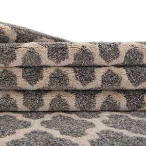 Dark Gray 2' 7 x 8' Trellis Runner Area Rug