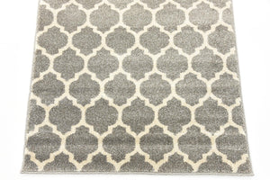 Dark Gray 2' 5 x 8' Trellis Runner Rug