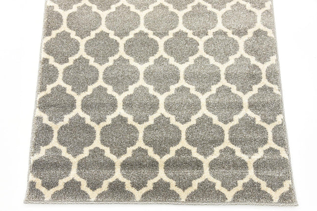 Dark Gray 2' 5 x 8' Trellis Runner Rug