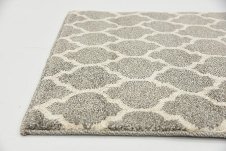 Dark Gray 2' 7 x 8' Trellis Runner Area Rug Geometric Modern Unique Durable Easy Clean Carpet for Contemporary Interior Design for Sale at Rug Engine