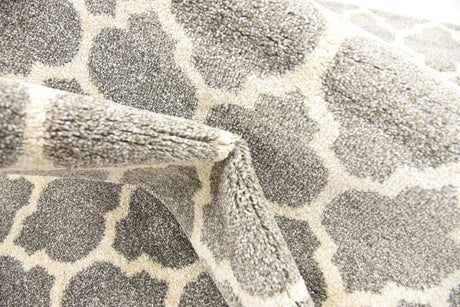 Dark Gray 2' 7 x 8' Trellis Runner Area Rug Geometric Modern Unique Durable Easy Clean Carpet for Contemporary Interior Design for Sale at Rug Engine