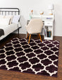 Purple 6' 1 x 6' 1 Trellis Square Rug