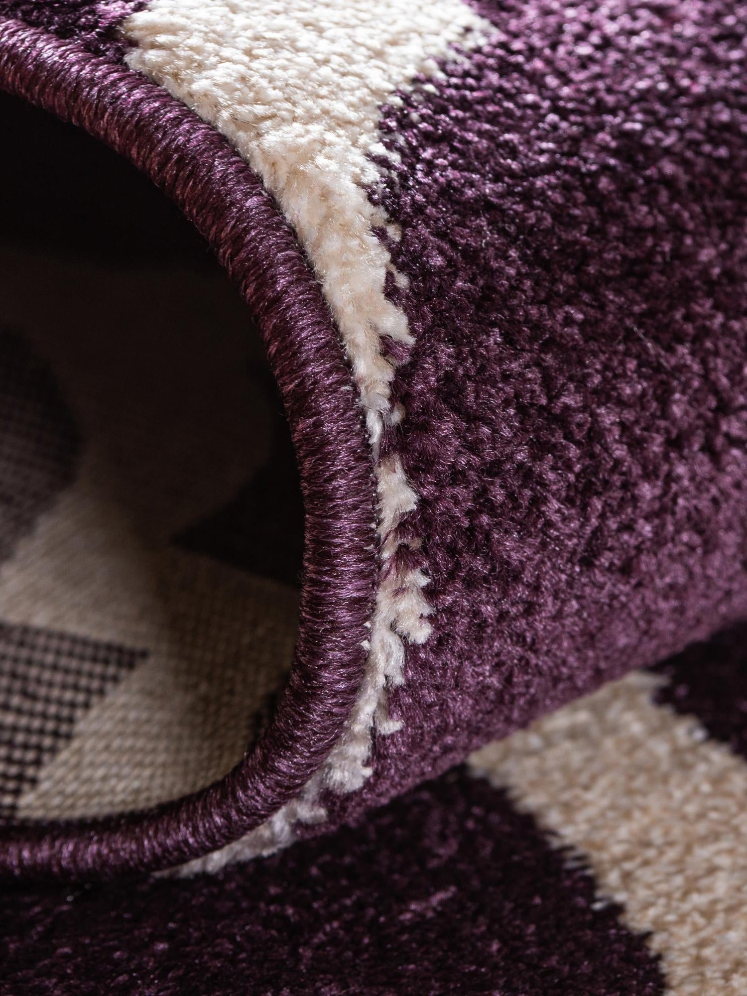 Purple 10' x 10' Trellis Square Area Rug