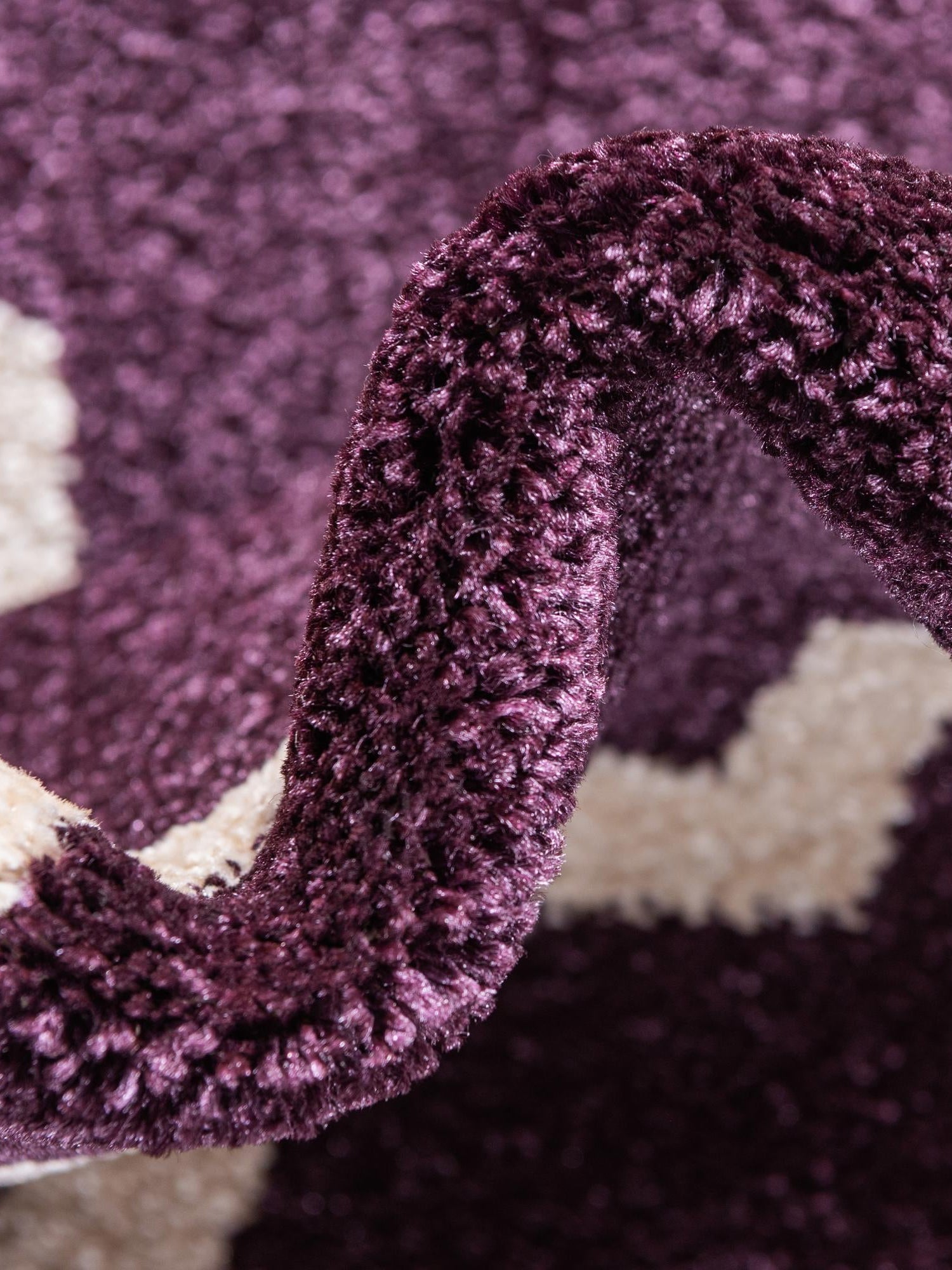 Purple 10' x 10' Trellis Square Area Rug