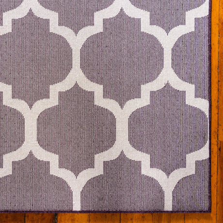 Purple 6' 1 x 6' 1 Trellis Square Area Rug Geometric Modern Unique Durable Easy Clean Carpet for Contemporary Interior Design for Sale at Rug Engine