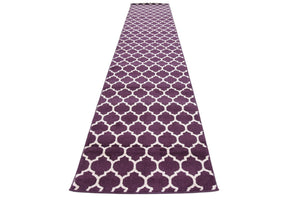 Purple 2' 7 x 13' Trellis Runner Area Rug