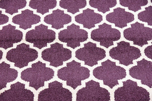 Purple 2' 7 x 13' Trellis Runner Area Rug