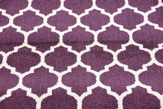 Purple 2' 7 x 13' Trellis Runner Area Rug