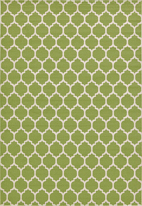 Light Green 4' 1 x 6' 1 Trellis Rectangle Area Rug