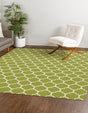 Light Green 6' 1 x 6' 1 Trellis Square Area Rug