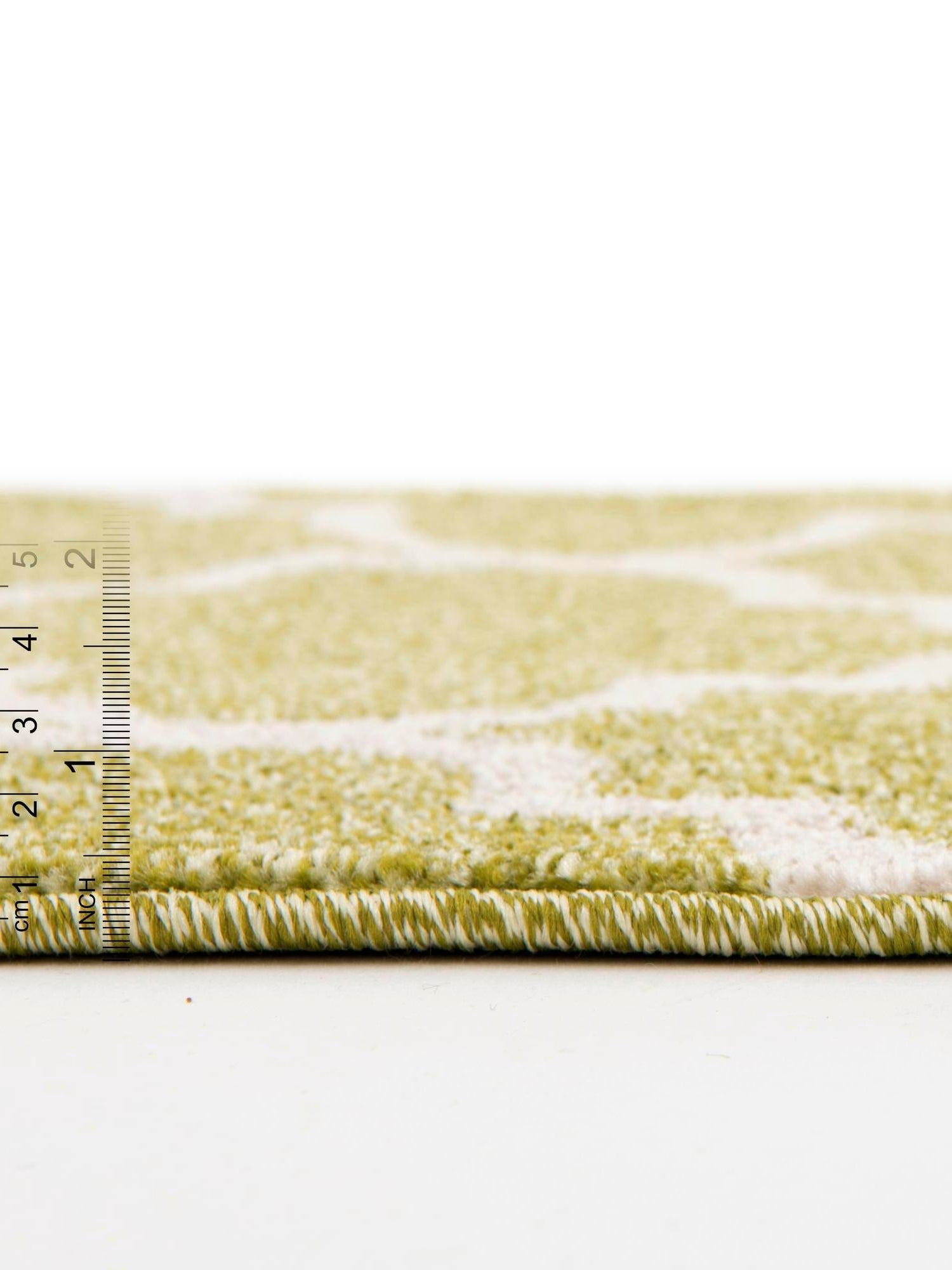 Light Green 10' x 10' Trellis Square Area Rug