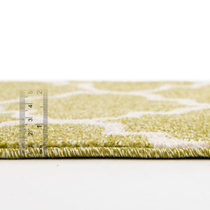 Light Green 10' x 10' Trellis Square Rug