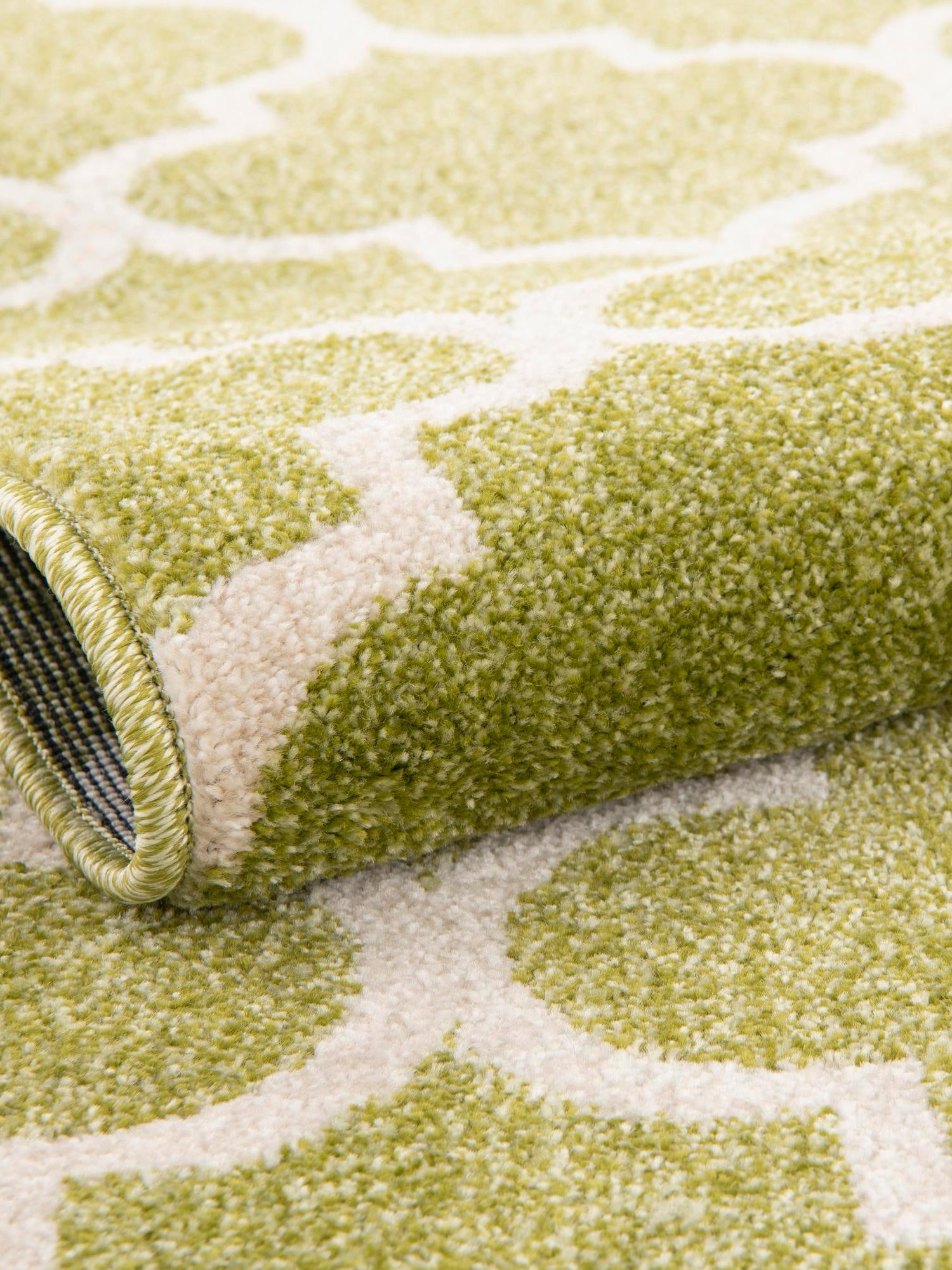 Light Green 6' 1 x 6' 1 Trellis Square Area Rug