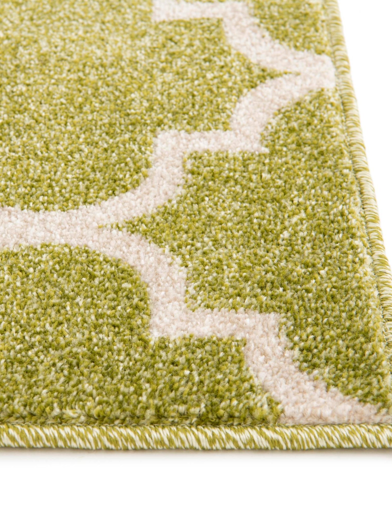 Light Green 6' 1 x 6' 1 Trellis Square Area Rug