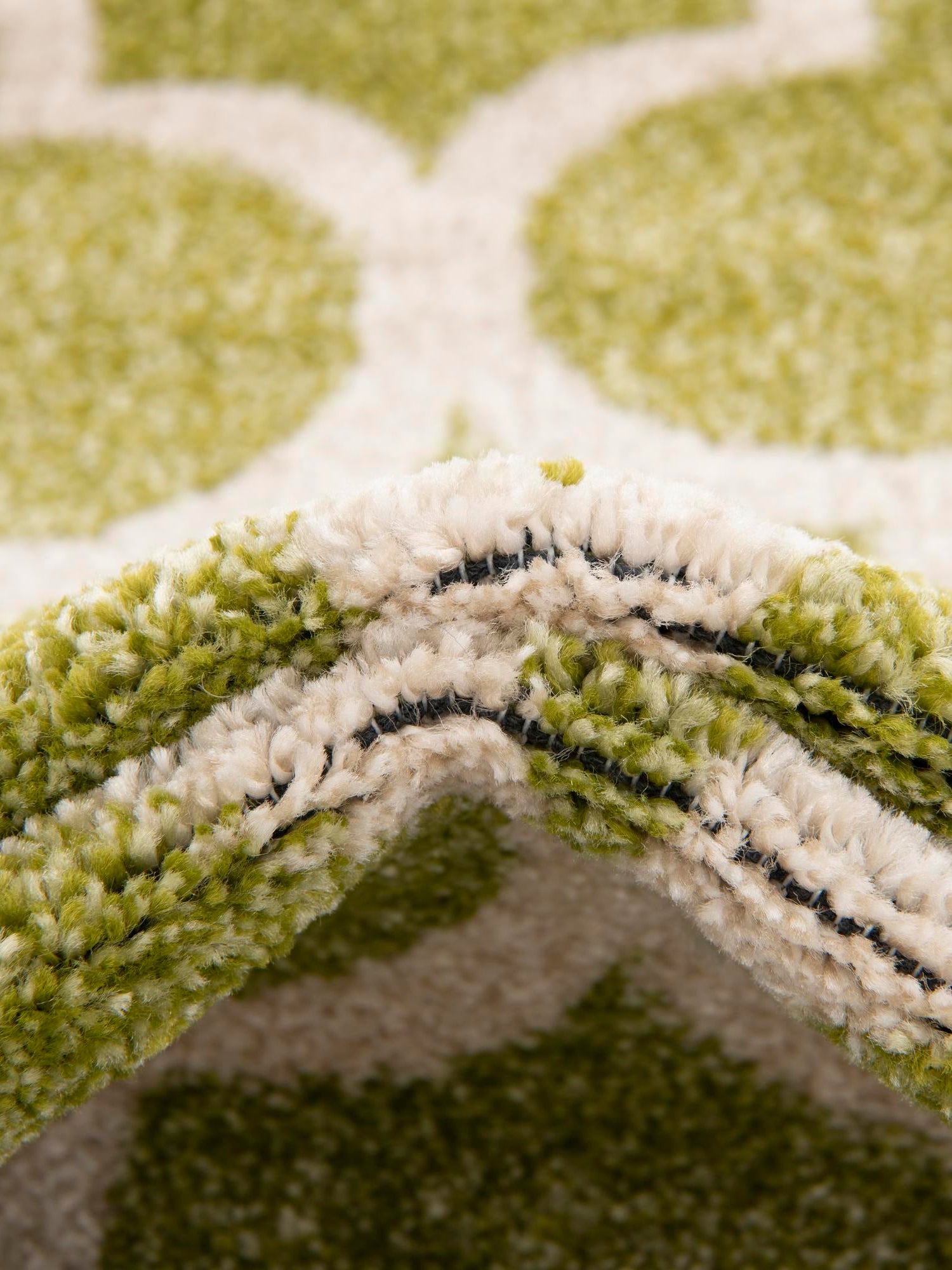 Light Green 6' 1 x 6' 1 Trellis Square Area Rug