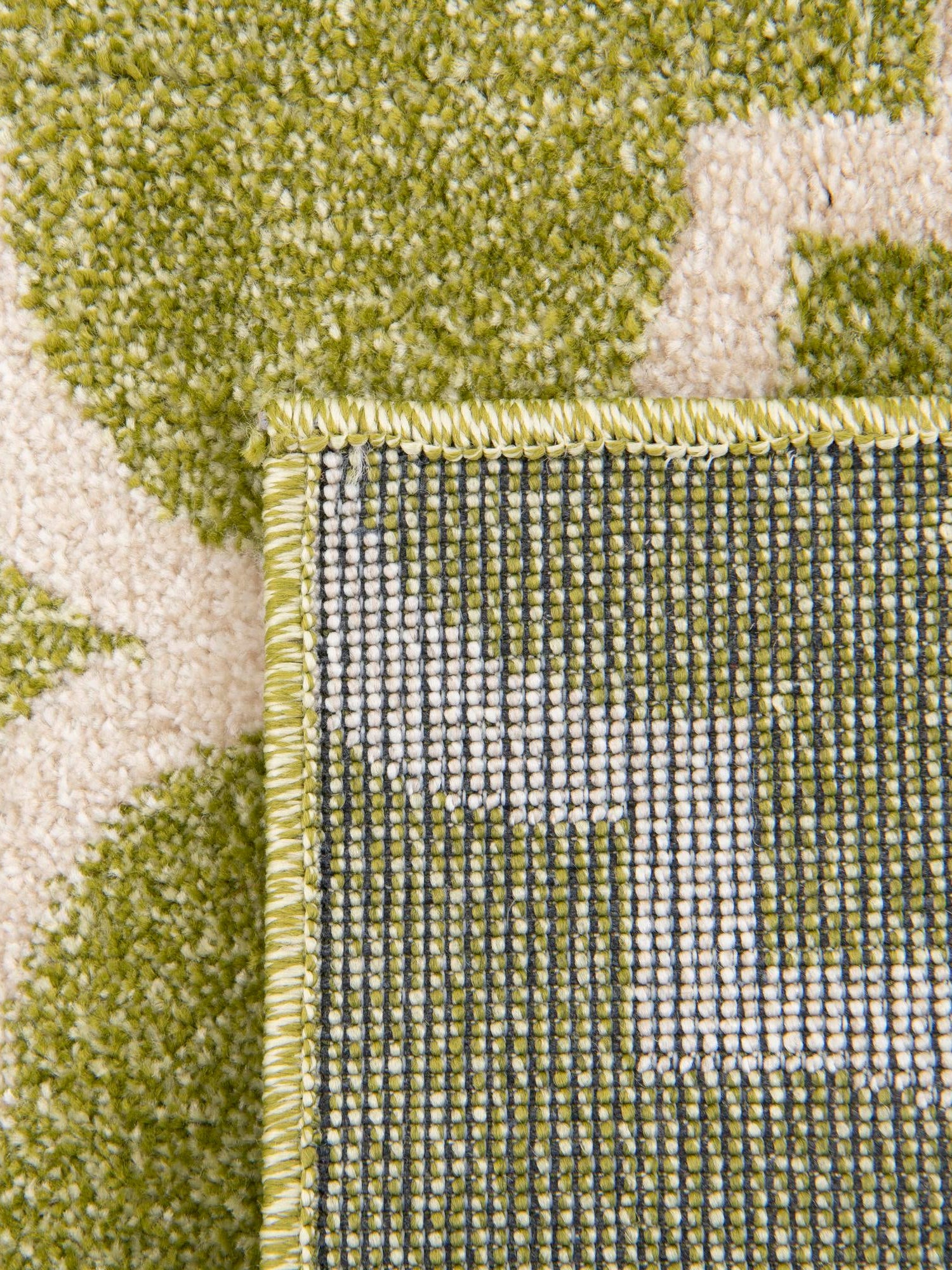 Light Green 6' 1 x 6' 1 Trellis Square Area Rug