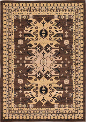 Brown 7' 1 x 10' Taftan Rectangle Area Rug