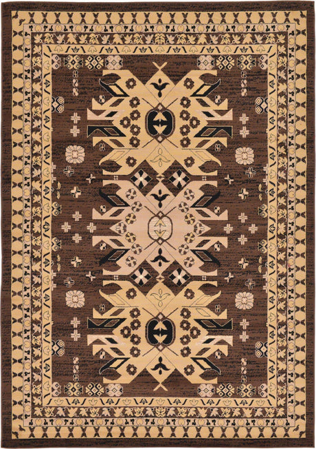 Brown 7' 1 x 10' Taftan Rectangle Area Rug