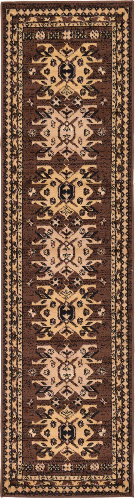 Brown 2' x 8' 2 Taftan Runner Area Rug