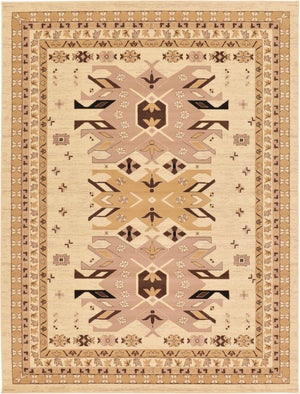 Ivory 9' x 12' Taftan Rectangle Area Rug
