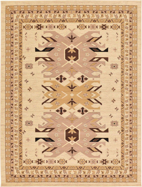Ivory 9' x 12' Taftan Rectangle Area Rug