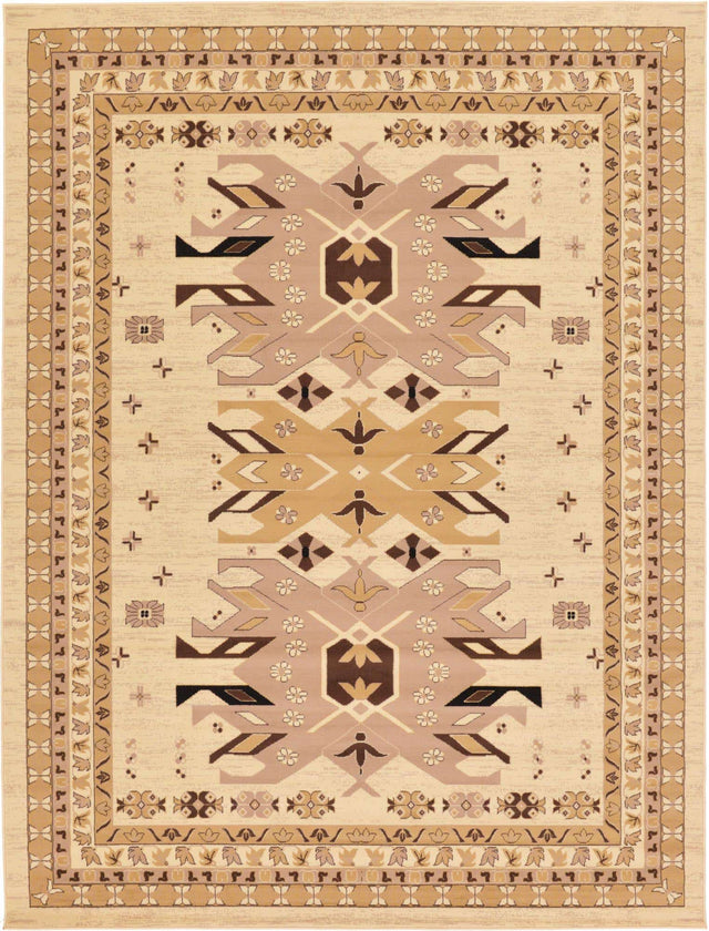Ivory 9' x 12' Taftan Rectangle Area Rug