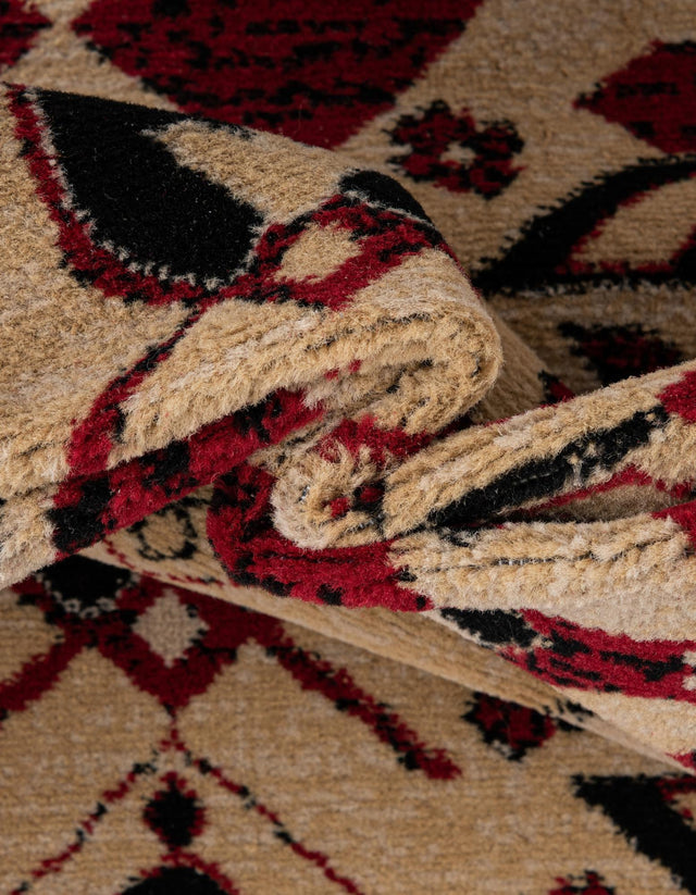 Red 2' 7 x 10' Taftan Runner Area Rug