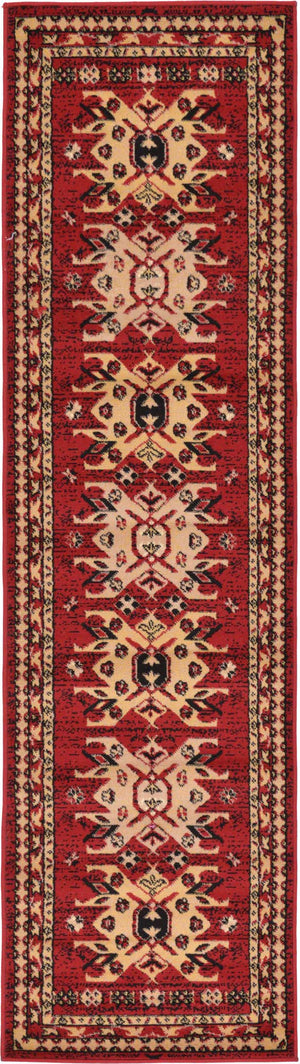 Red 2' x 8' 2 Taftan Runner Area Rug