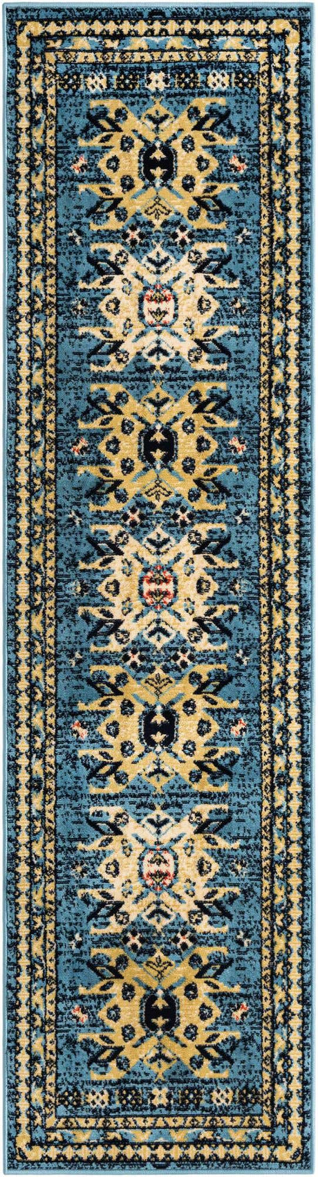 Light Blue 2' x 8' 2 Taftan Runner Area Rug