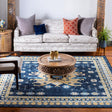 Navy Blue 8' x 8' Taftan Square Rug