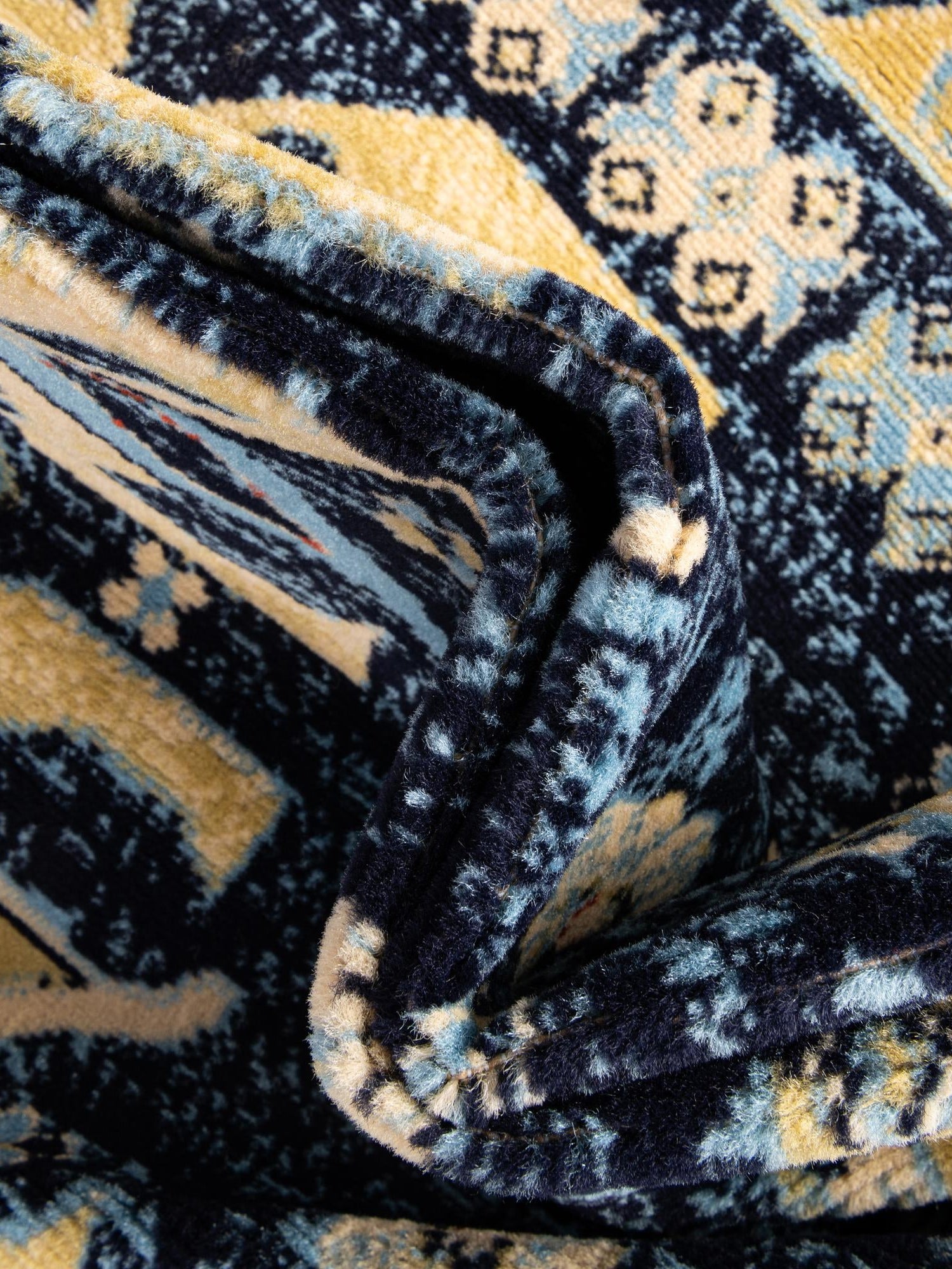 Navy Blue 2' x 8' 2 Taftan Runner Area Rug