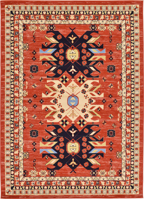 Terracotta 7' 1 x 10' Taftan Rectangle Area Rug
