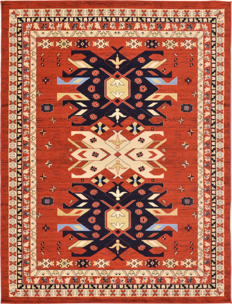 Terracotta 9' x 12' Taftan Rectangle Area Rug