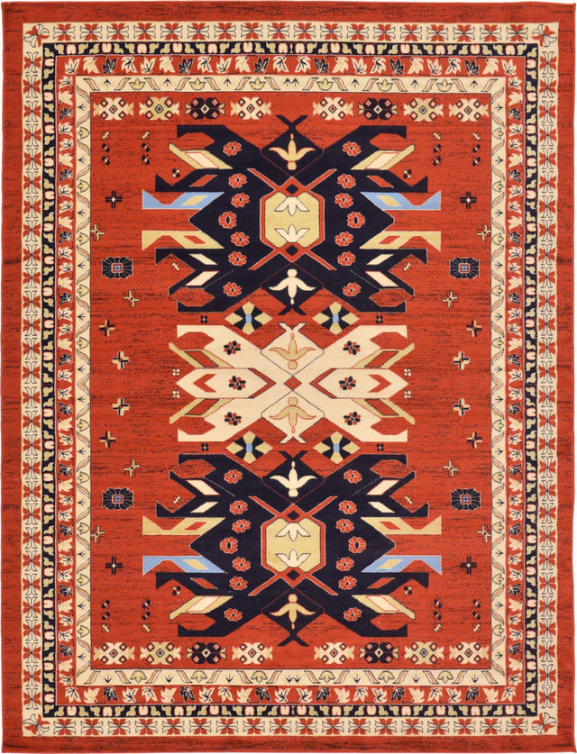 Terracotta 9' x 12' Taftan Rectangle Area Rug