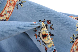 Light Blue 2' x 8' 2 Reza Runner Area Rug 100% Polypropylene Easy Clean Traditional Motif Classic Carpet for Home Interiors for Sale at Rug Engine