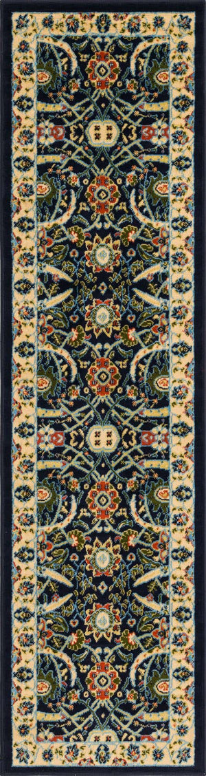 Green 2' x 8' 2 Sialk Hill Runner Rug
