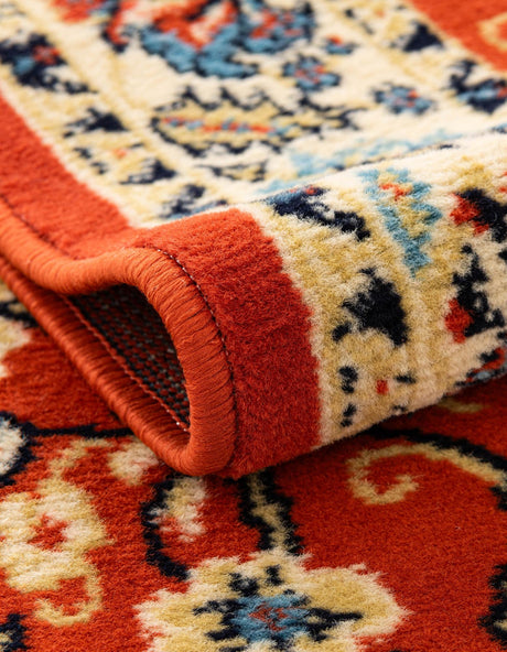 Terracotta 3' 1 x 16' 5 Sialk Hill Runner Area Rug 100% Polypropylene Durable Easy Clean Classic Traditional Design Carpet for Interior Design for Sale at Rug Engine