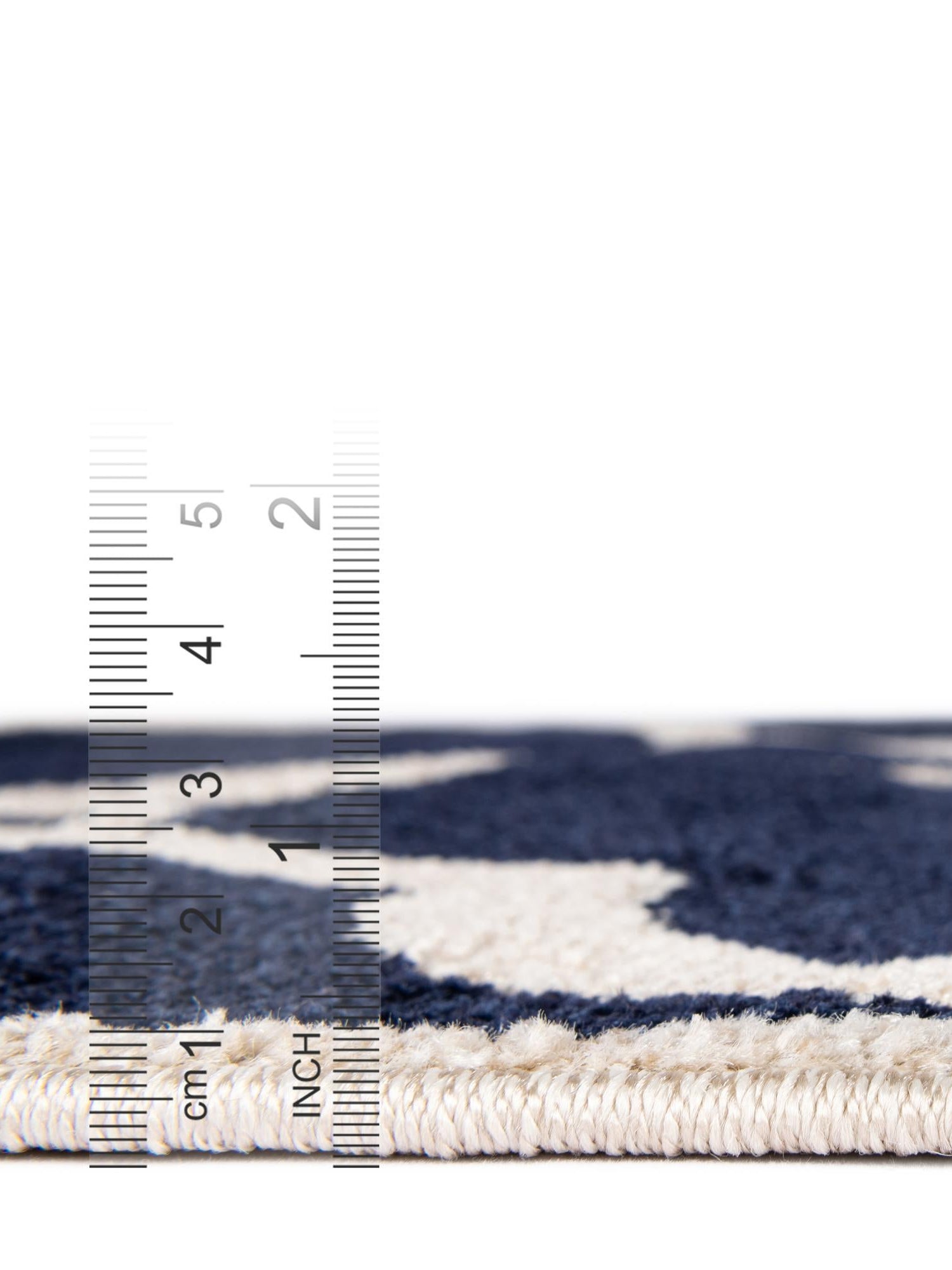 Navy Blue 2' x 8' Trellis Runner Area Rug