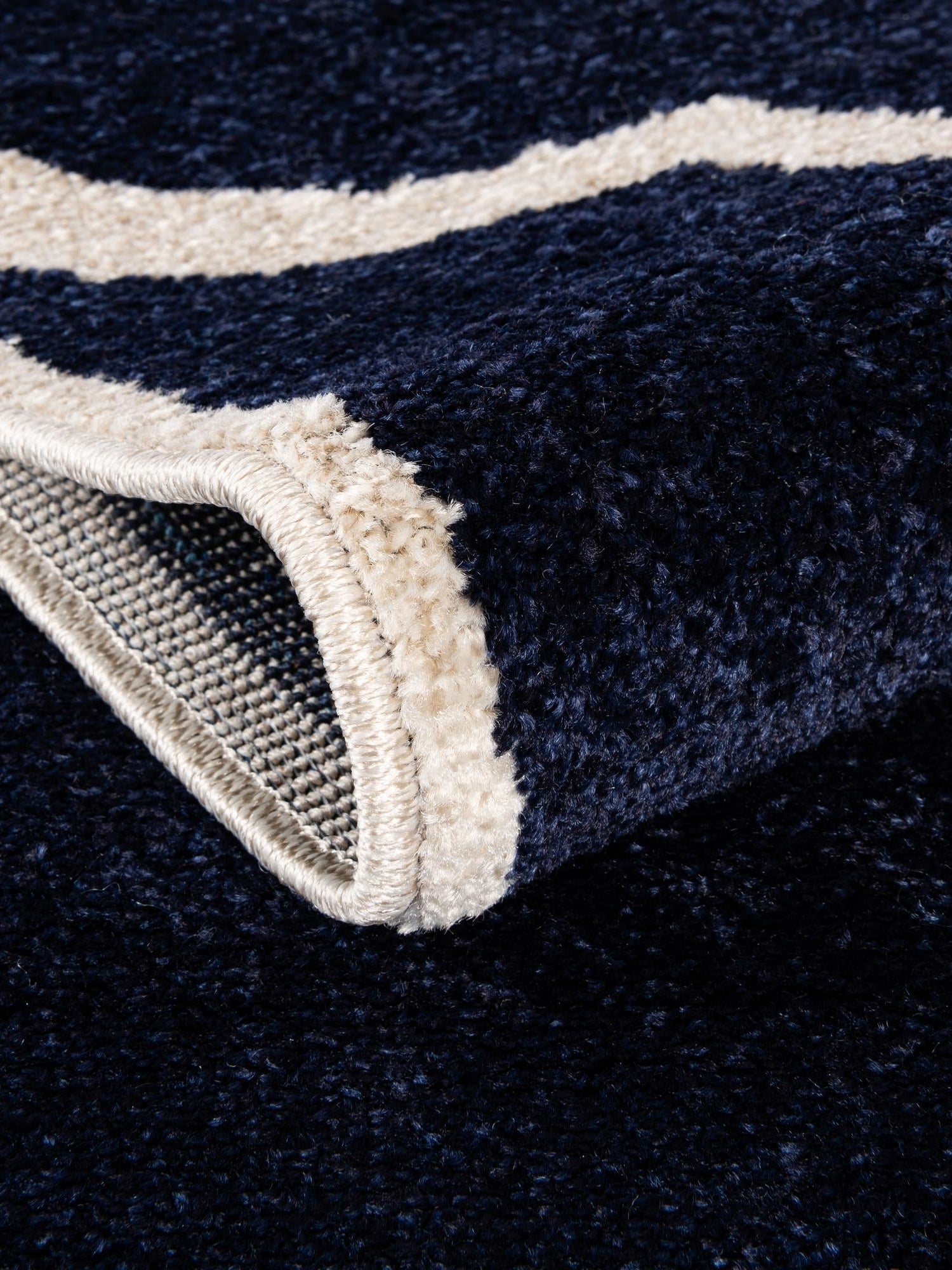 Navy Blue 2' x 8' Trellis Runner Area Rug