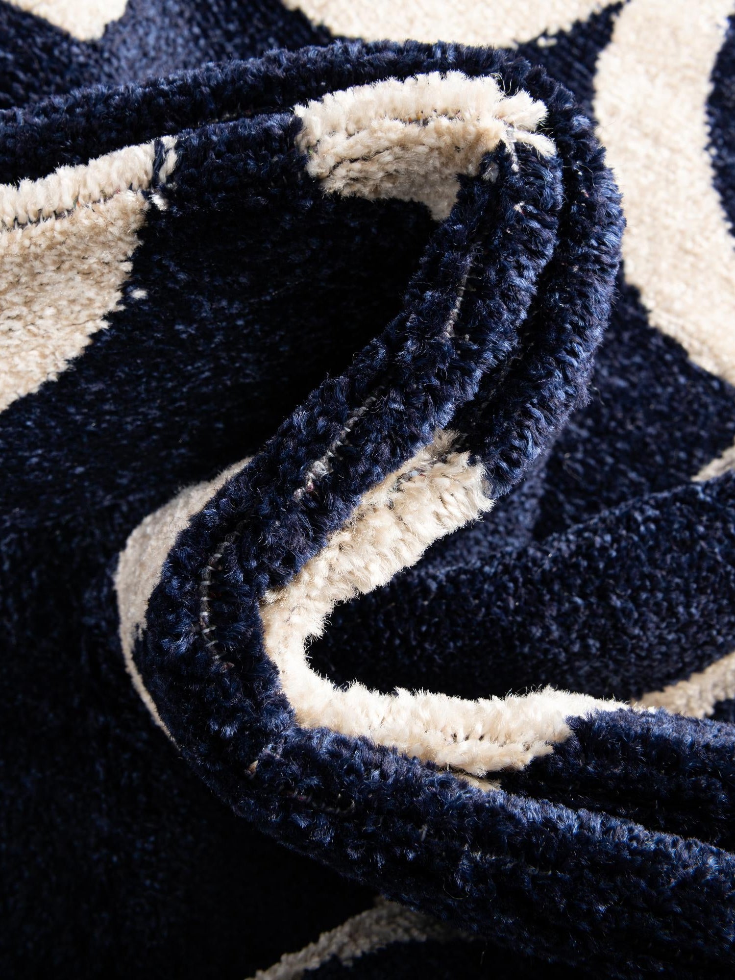 Navy Blue 2' x 8' Trellis Runner Area Rug