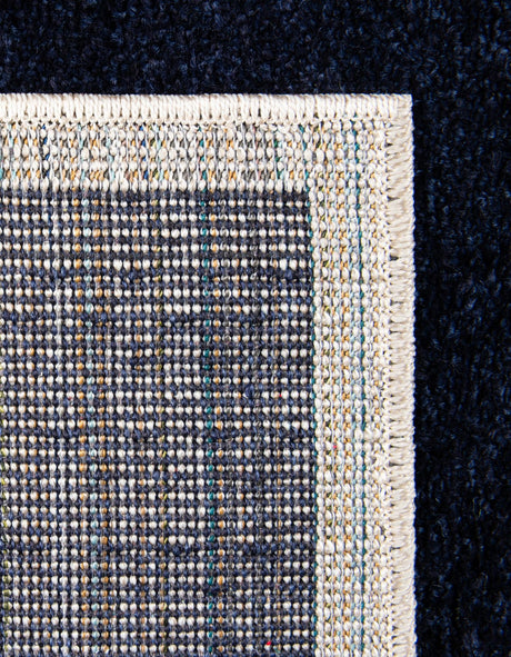 Navy Blue 2' 7 x 10' Trellis Runner Area Rug Geometric Modern Unique Durable Easy Clean Carpet for Contemporary Interior Design for Sale at Rug Engine