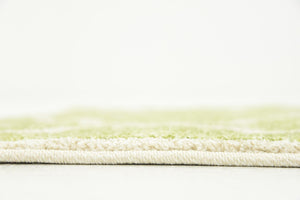 Green 2' 7 x 8' Trellis Runner Area Rug