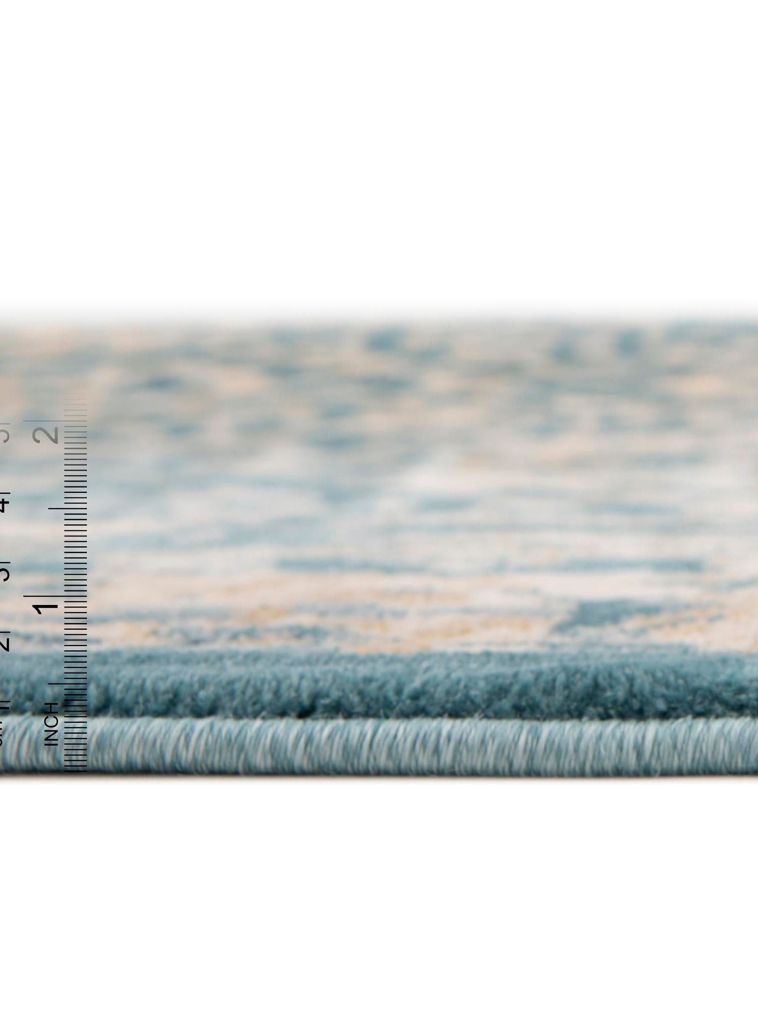 Teal 3' x 13' 1 Oslo Runner Area Rug 100% Polypropylene Traditional Classic Vintage Distressed Carpet for Indoor Home Decor for Sale at Rug Engine