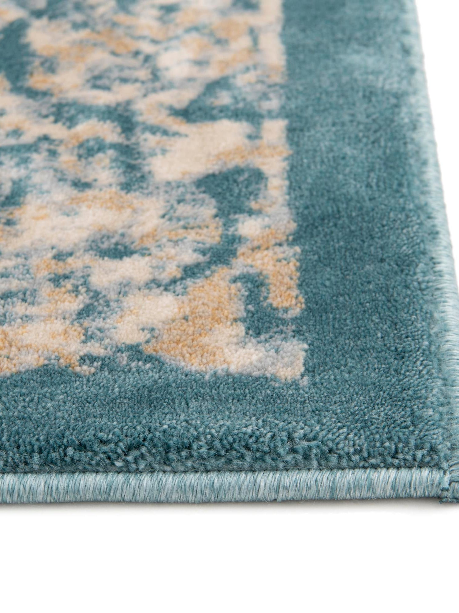 Teal 3' x 13' 1 Oslo Runner Area Rug 100% Polypropylene Traditional Classic Vintage Distressed Carpet for Indoor Home Decor for Sale at Rug Engine