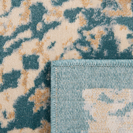 Teal 2' 7 x 10' Oslo Runner Area Rug 100% Polypropylene Traditional Classic Vintage Distressed Carpet for Indoor Home Decor for Sale at Rug Engine