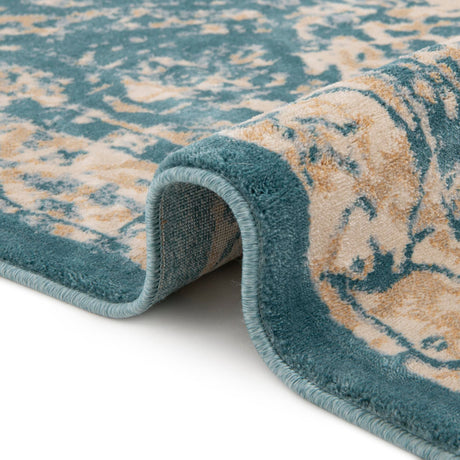 Teal 2' x 3' 1 Oslo Rectangle Area Rug 100% Polypropylene Traditional Classic Vintage Distressed Carpet for Indoor Home Decor for Sale at Rug Engine