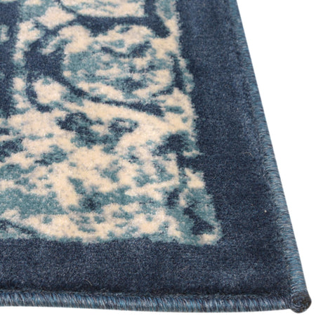 Navy Blue 5' x 8' Oslo Rectangle Area Rug 100% Polypropylene Traditional Classic Vintage Distressed Carpet for Indoor Home Decor for Sale at Rug Engine