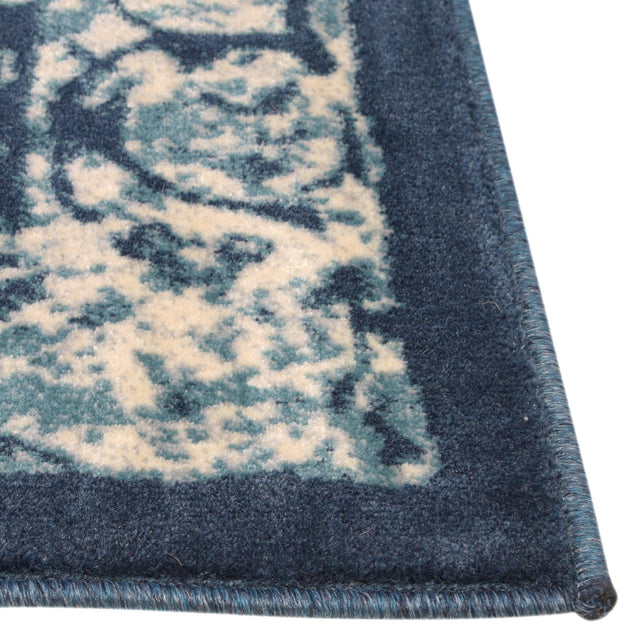 Navy Blue 5' x 8' Oslo Rectangle Area Rug 100% Polypropylene Traditional Classic Vintage Distressed Carpet for Indoor Home Decor for Sale at Rug Engine