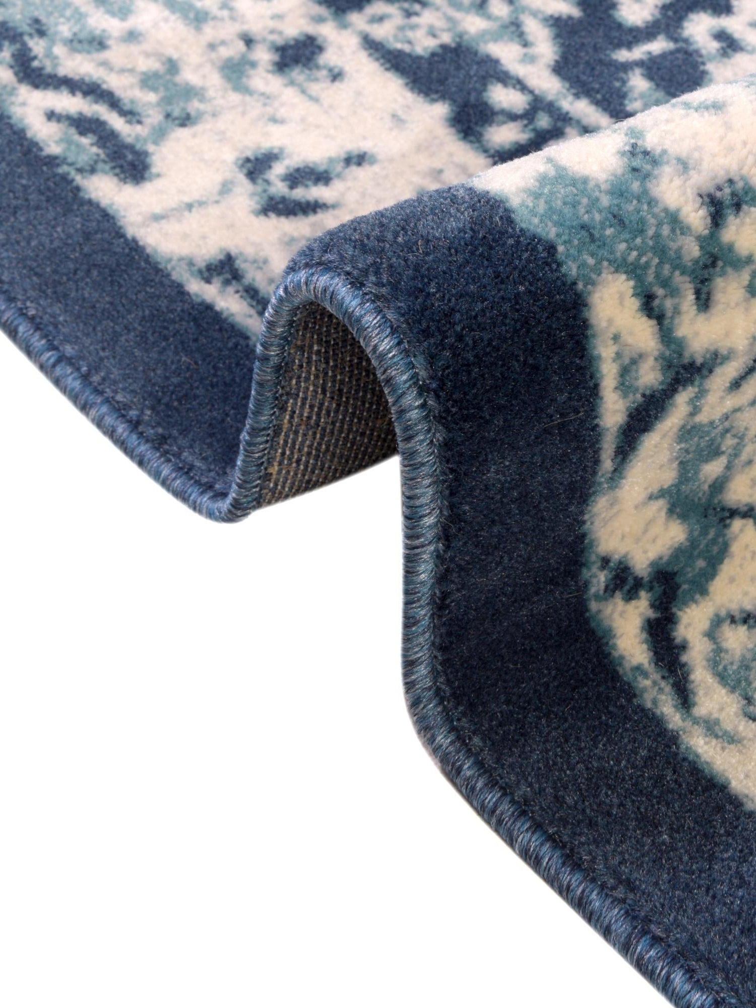 Navy Blue 5' x 8' Oslo Rectangle Area Rug 100% Polypropylene Traditional Classic Vintage Distressed Carpet for Indoor Home Decor for Sale at Rug Engine